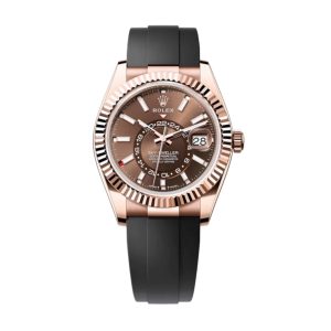 Superclone Rolex Sky-Dweller 42 mm Chocolate Dial Luxury Replica Watch - High Quality Timepiece
