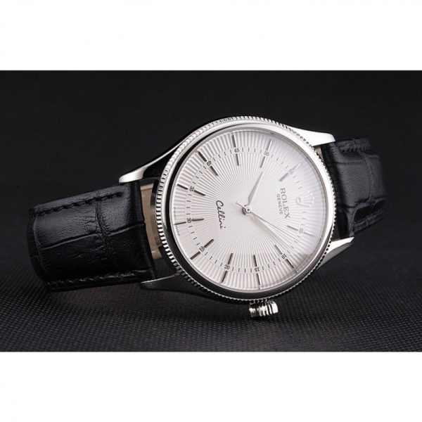 Superclone Rolex Cellini Replica 38mm White Dial Luxury Automatic Men's Watch - Image 5