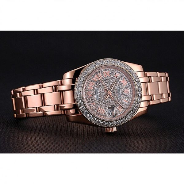 Rolex Datejust Replica 33mm Diamond Dial Luxury Watch for Women - Image 4