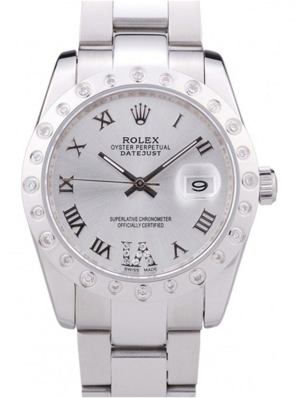 Rolex Datejust Replica 36mm Silver Dial Luxury Automatic Men's Watch
