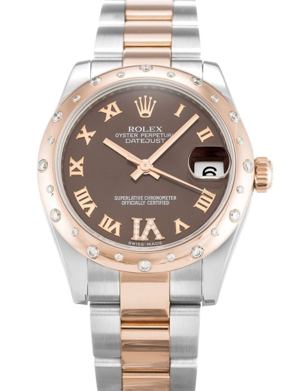 Replica Rolex Lady-Datejust 31mm Chocolate Dial 178341 Luxury High-Quality Women's Watch