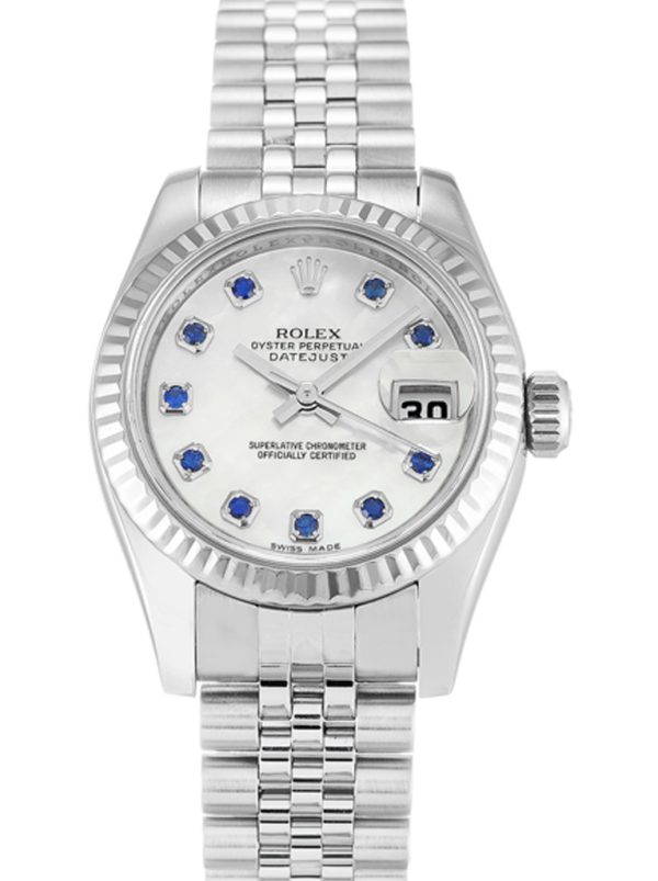 Rolex Lady-Datejust Replica 26mm Mother Of Pearl White Dial 179174 - Luxury High Quality Women's Watch
