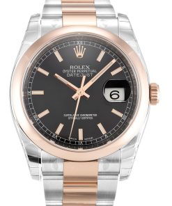 Rolex Replica Datejust 36mm Black Dial 116201 Luxury Automatic Watch for Men