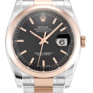Rolex Replica Datejust 36mm Black Dial 116201 Luxury Automatic Watch for Men
