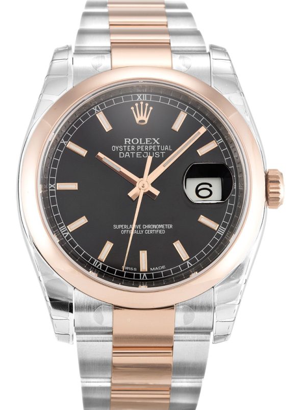 Rolex Replica Datejust 36mm Black Dial 116201 Luxury Automatic Watch for Men