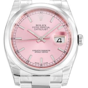Rolex Datejust Replica 36mm Pink Dial 116200 Luxury High Quality Watch