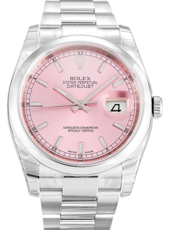 Rolex Datejust Replica 36mm Pink Dial 116200 Luxury High Quality Watch