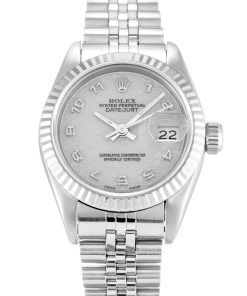 Rolex Lady-Datejust Replica 26mm Silver Dial 69174 Luxury Women's High Quality