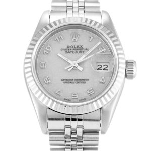 Rolex Lady-Datejust Replica 26mm Silver Dial 69174 Luxury Women's High Quality
