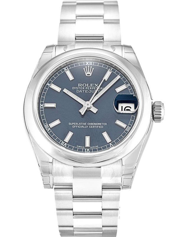 Rolex Lady-Datejust Replica 31mm Blue Dial 178240-2 Women's Luxury Automatic Watch