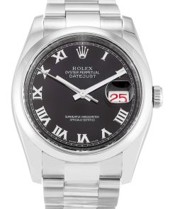 Rolex Datejust Replica 36mm Black Dial 116200 Luxury Automatic Men's Watch