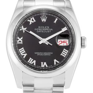 Rolex Datejust Replica 36mm Black Dial 116200 Luxury Automatic Men's Watch