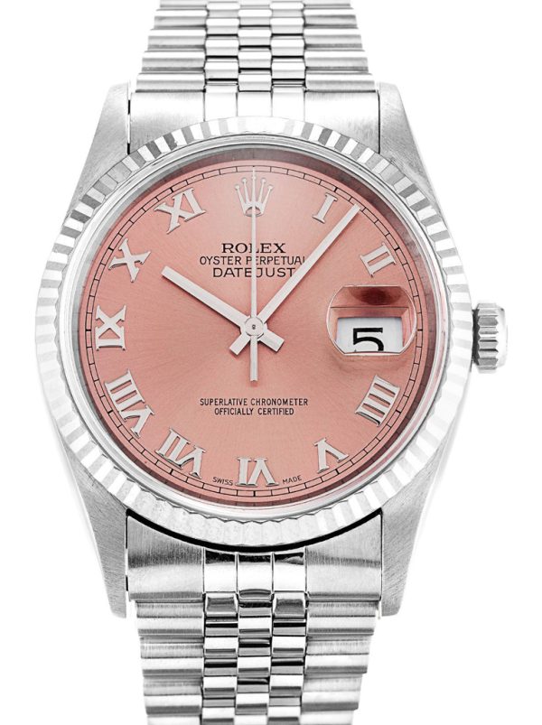 Rolex Datejust Replica 36mm Pink Dial Automatic Luxury Watch