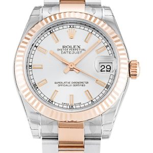Rolex Datejust Replica Mid-Size 31mm Silver Dial 178271 Luxury Women's Watch