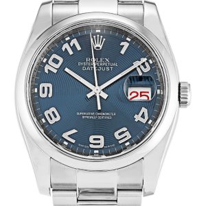 Rolex Datejust Replica 36mm Blue Concentric Dial 116200 Luxury High Quality Watch