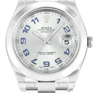 Rolex Datejust II Replica Luxury 41mm Silver Dial 116300 Men's Watch