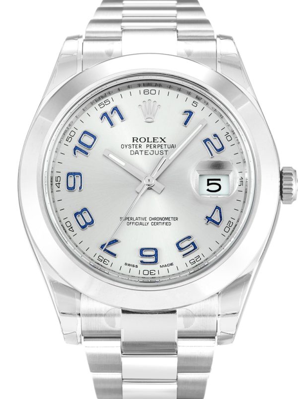 Rolex Datejust II Replica Luxury 41mm Silver Dial 116300 Men's Watch