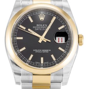 Replica Rolex Datejust 36mm Black Dial 116203 Luxury Automatic Men's Watch