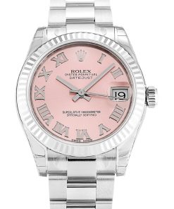 Rolex Lady-Datejust Replica 31mm Pink Dial Luxury Women's Watch