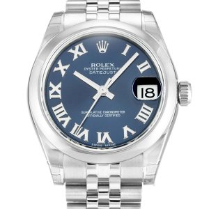 Rolex Lady-Datejust Replica 30mm Blue Dial Automatic Women's Luxury Watch