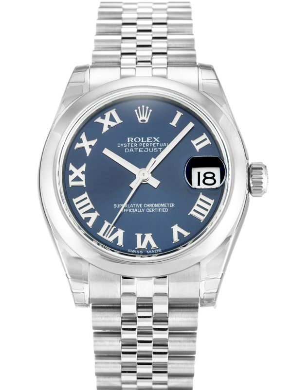 Rolex Lady-Datejust Replica 30mm Blue Dial Automatic Women's Luxury Watch