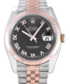 Rolex Datejust Replica 36mm Automatic Black Dial 116231 Luxury Watch for Men