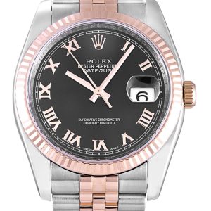 Rolex Datejust Replica 36mm Automatic Black Dial 116231 Luxury Watch for Men