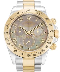 Rolex Daytona Replica 40mm Mother of Pearl Black Dial 116523 - Luxury Men's Watch