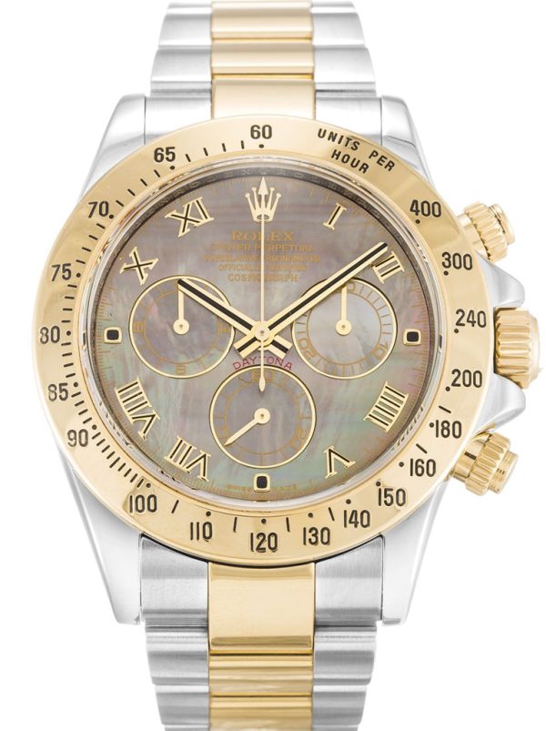 Rolex Daytona Replica 40mm Mother of Pearl Black Dial 116523 - Luxury Men's Watch
