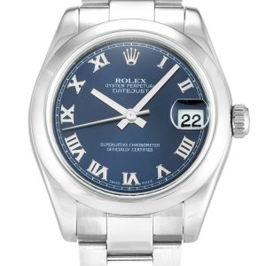 Rolex Replica Lady-Datejust 31mm Blue Dial Luxury Automatic Women's Watch 178240