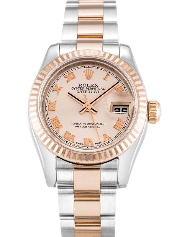Rolex Lady-Datejust 26mm Replica Rose Dial 179171 Luxury High Quality Ladies Watch