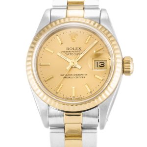 Rolex Lady-Datejust Replica 26mm Champagne Dial 69173 Women's Luxury Automatic Watch