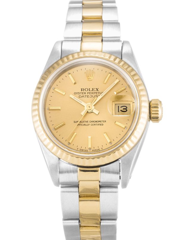 Rolex Lady-Datejust Replica 26mm Champagne Dial 69173 Women's Luxury Automatic Watch