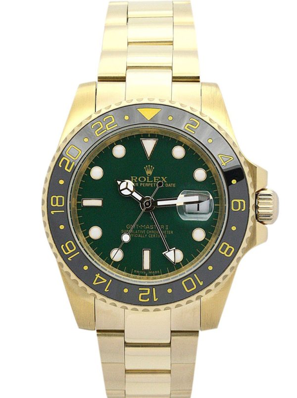 Rolex GMT-Master II Replica 40mm Green Dial Automatic Luxury Watch 116718LN