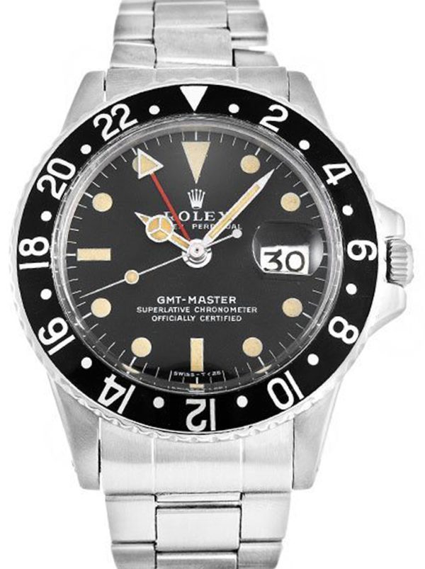 Rolex GMT-Master Replica 1675 Black Dial 40mm Luxury Watch for Men