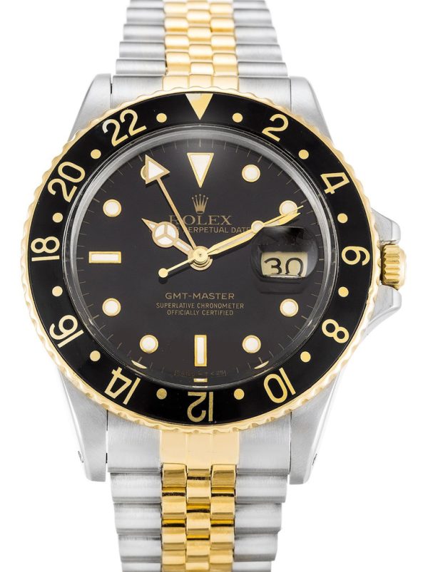 Rolex GMT-Master Replica 38mm Black Dial 16753 Luxury High Quality Watch