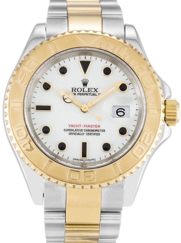 Rolex Yacht-Master Replica 40mm White Dial 16623-2 Luxury Men's Watch
