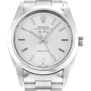 Rolex Air-King Replica 34mm Silver Dial Automatic Luxury Watch - High Quality Men's Timepiece