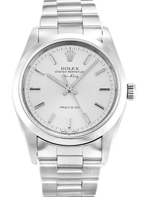 Rolex Air-King Replica 34mm Silver Dial Automatic Luxury Watch - High Quality Men's Timepiece
