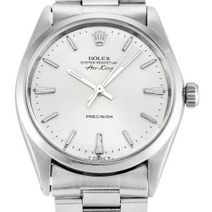 Replica Rolex Air-King Silver Dial 34mm Luxury Watch - High Quality Timepiece for Collectors