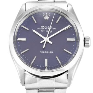 Rolex Air-King Replica High-Quality 34mm Blue Dial Automatic Watch for Men