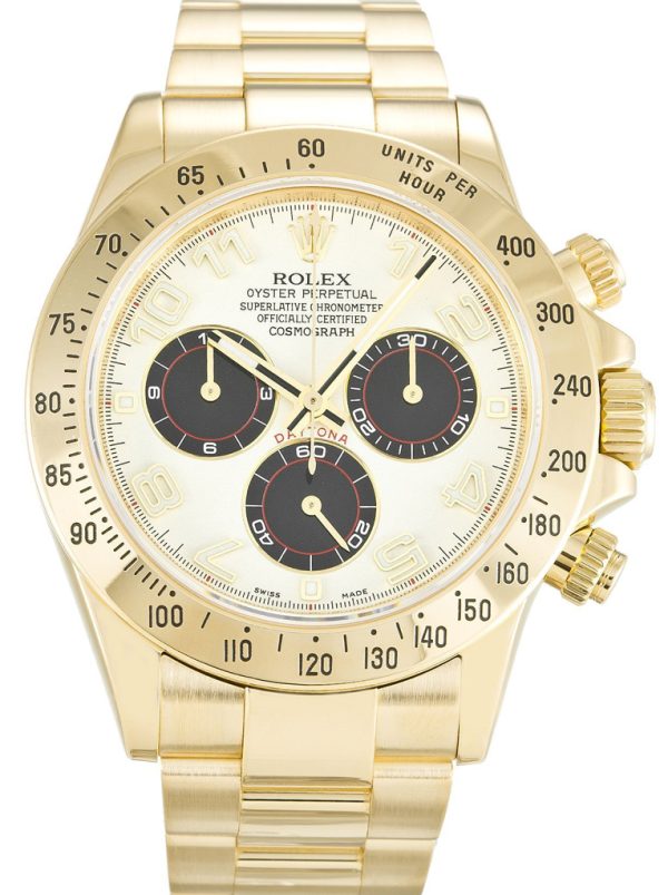 Rolex Daytona Replica 40mm White Dial 116528 Luxury Men's Watch