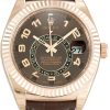 Rolex Sky-Dweller Replica 42mm Brown Dial 326135 Luxury Men's Watch
