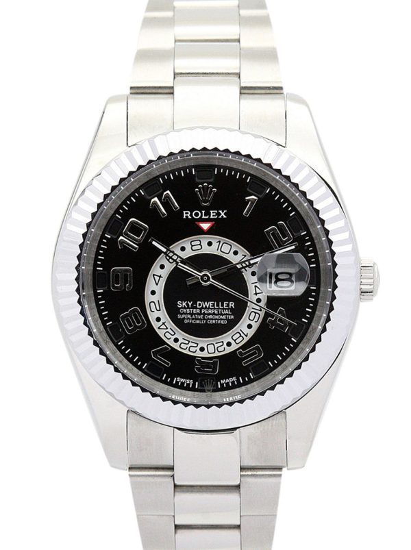 Rolex Sky-Dweller Replica 42mm Black Dial 326938 Luxury Men's Watch