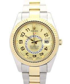 Replica Rolex Sky-Dweller 42mm Gold Dial 326938 - Luxury Men's Watch