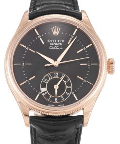 Rolex Cellini 39mm Black Dial 50525 Luxury Replica Watch for Men