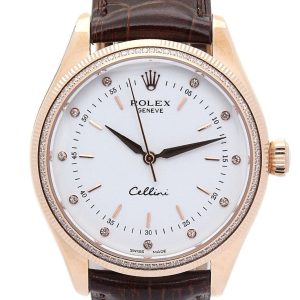 Rolex Cellini Replica 40mm White Dial Luxury Watch for Men