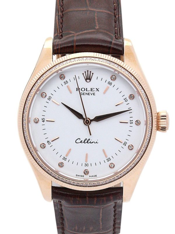 Rolex Cellini Replica 40mm White Dial Luxury Watch for Men