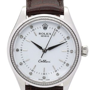 Rolex Cellini Replica 25mm White Dial Luxury Watch for Women
