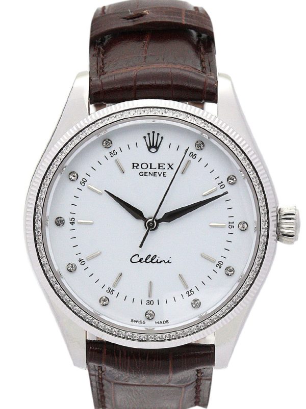 Rolex Cellini Replica 25mm White Dial Luxury Watch for Women